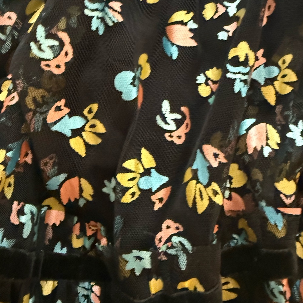 Free People Practical Magic Floral Print Mesh Dress Size S - Picture 5 of 5
